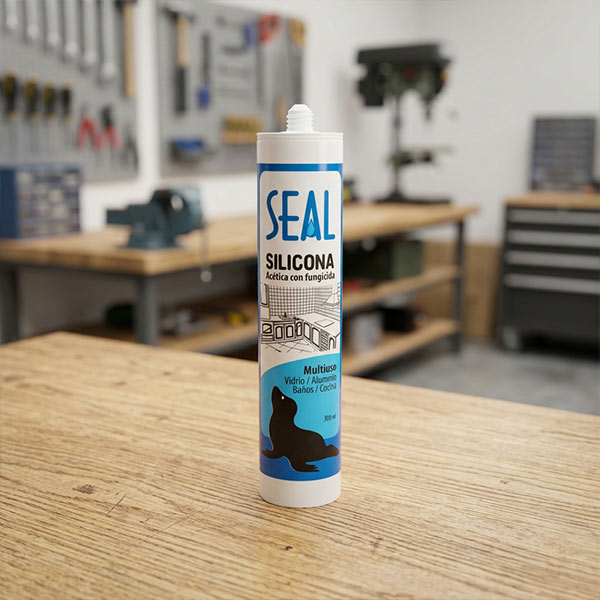 Silicona acética antihongos Seal 300 ml.
